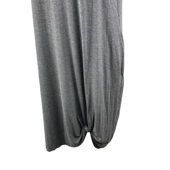 Gray Knotted Heart & Lightning Bolt T-Shirt Dress Cheetah Large Pockets - Picture 8 of 9